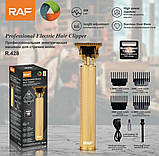 Машинка Для стрижки Волосся Акумуляторна Raf-427 Тример для стриження з зарядкою від USB, фото 9