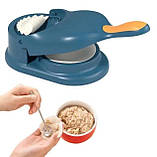 Прес форма машинка станок 2в1 для розкачування тіста й автоматичного ліплення вареників і пельменів, фото 5