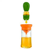 Диспенсер для олії та оцту W31 180 мл із силіконовим пензлем, фото 2