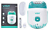 Епілятор VGR V-700 4 в 1 з 4 змінними насадками, фото 2