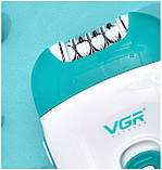 Епілятор VGR V-700 4 в 1 з 4 змінними насадками, фото 3