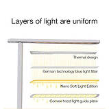 Лампа настільна світлодіодна акумуляторна МТ-860 Регулювання за тоном і яскравістю USB лампа з підставкою, фото 8