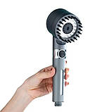 Масажна Турбо лійка обертання 360° TURBOCHARGED SHOWER HEAD Водоощадна насадка для душу, фото 10