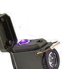 Ліхтар ручний MULTIFUNCTIONAL D50-COB green із запальничкою Li-Ion індикація заряду Type-C Box, фото 2