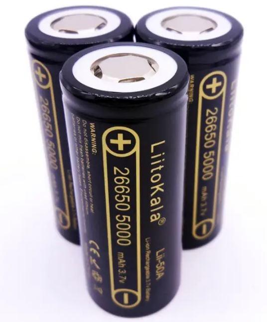 Акумулятор Li-ion 26650 LiitoKala Lii-50A 5000 mAh 3.7V, фото 1