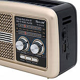 Радіоприймач GOLON RX-BT978S із сонячною батареєю, USB, SD, акумуляторами та Bluetooth, фото 2