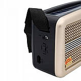 Радіоприймач GOLON RX-BT978S із сонячною батареєю, USB, SD, акумуляторами та Bluetooth, фото 3