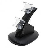 Подвійна зарядна підставка док-станція для геймпадів на два джойстики для PS4/PS4 Pro RD-00-22, фото 2