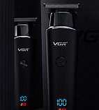 Машинка для стрижки з 3 насадками VGR V-937, фото 7