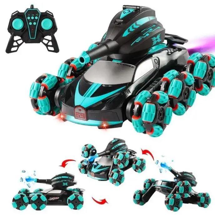 Радіокерований стріляючий танк з пультом тривісний стріляє водними бомбами QF665-4, фото 1