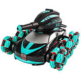 Радіокерований стріляючий танк з пультом тривісний стріляє водними бомбами QF665-4, фото 2