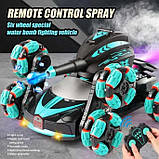 Радіокерований стріляючий танк з пультом тривісний стріляє водними бомбами QF665-4, фото 3