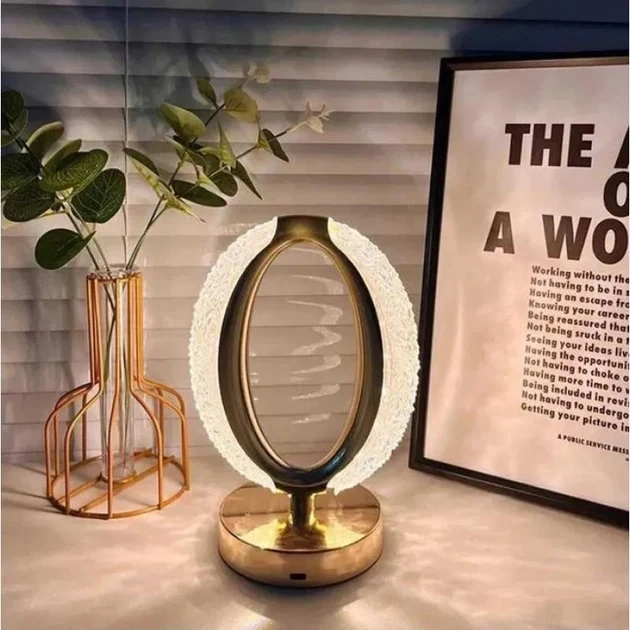 Настільна лампа з кристалами та діамантами Creatice Table Lamp 16, фото 1