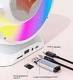 Нічник-лампа з бездротовою Bluetooth колонкою Lightshow з одним мікрофоном YS-110, фото 7