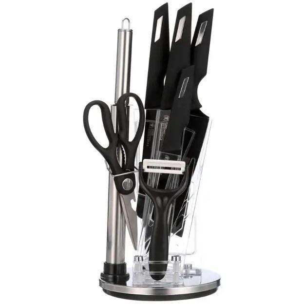 Набір ножів з підставкою 8 предметів MAG-710 Нержавіюча сталь, фото 1