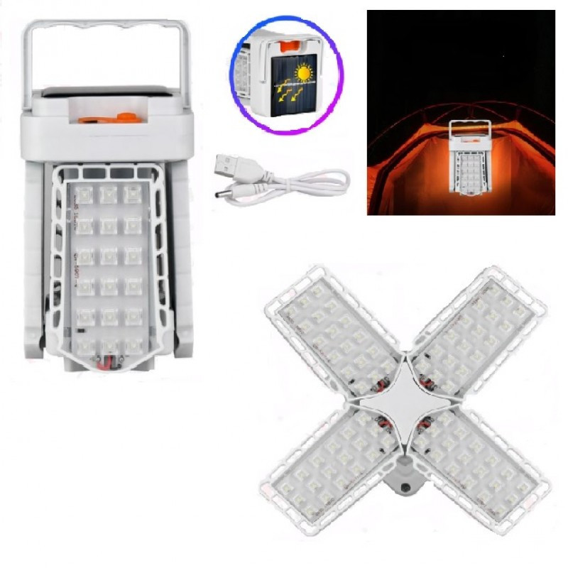 Ліхтар кемпінговий TORCH BL-2030, із сонячною панеллю, фото 1