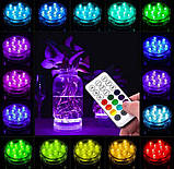 Занурювальний світлодіодний RGB ліхтар з пультом дистанційного керування MAG-717 Універсальний LED світильник, фото 2