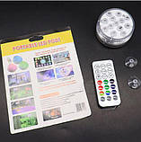 Занурювальний світлодіодний RGB ліхтар з пультом дистанційного керування MAG-717 Універсальний LED світильник, фото 10