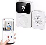 Розумний дверний відеодзвінок, домофон із WIFI камерою, Doorbell X9, фото 3