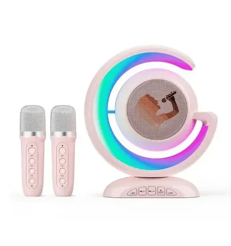 Нічник-лампа з бездротовою Bluetooth колонкою Lightshow з двома мікрофонами YS-110, фото 1