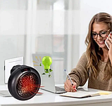 Портативний тепловентилятор міні електрообігрівач у розетку Wonder Heater, фото 4