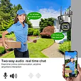Вулична WIFI камера відеоспостереження з двома об'єктивами Smart PTZ 2/2Mп, APP V380Pro, нічна зйомка, фото 5