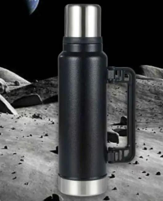 Чашка термос для напоїв 1400 мл Classic 970 Великий термос для чаю зі складаною ручкою, фото 1