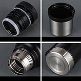 Чашка термос для напоїв 1400 мл Classic 970 Великий термос для чаю зі складаною ручкою, фото 7