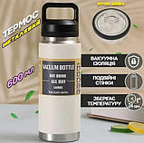 Вакуумна чашка термос 987A, термос із неіржавої сталі 600 мл, фото 2