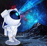 Лазерний нічник проектор галактики Астронавт на місяць Проекційний 3d світильник нічник, фото 4