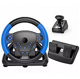 Ігрове кермо з двома педалями та коробкою передач для ПК PS2 PS3, фото 2