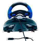 Ігрове кермо з двома педалями та коробкою передач для ПК PS2 PS3, фото 4