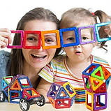 Магнітний конструктор Mag Building із пластикових фігур у коробці 48 деталей для дитячої творчості, фото 6