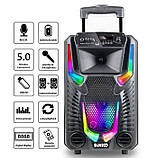 Переносна акустична система MEGAFOX GZ-8912 (12"x1) (30 W) (Мікрофон + пульт) 2400 mAh, фото 8