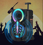 Переносна акустична система MEGAFOX GZ-P12 (12") (30 W) (бездротовий Мікрофон + пульт) 2400 mAh, фото 3