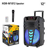Переносна акустична система SURFACE NDR-W1012 (12"x1) (40 W) (бездротовий Мікрофон + пульт) 2400 mAh, фото 7
