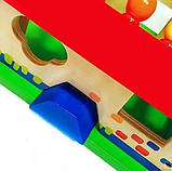 Розвивальний будиночок для дітей 8019 з геометричними фігурками Сортер бізікуб Розвивальна іграшка, фото 4