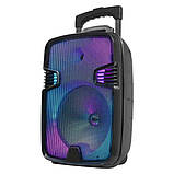 Переносна акустична система MEGAFOX OTY-809 (8"x1) (10 W) (бездротовий Мікрофон + пульт) 2400 mAh, фото 4
