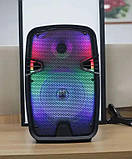 Переносна акустична система MEGAFOX OTY-809 (8"x1) (10 W) (бездротовий Мікрофон + пульт) 2400 mAh, фото 5