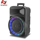 Переносна акустична система SURFACE RX-1228W (12"x1) 20 W (бездротовий Мікрофон + пульт) 2400 mAh, фото 4