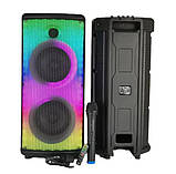 Переносна акустична система SURFACE RX-6238 (6,5"x2 + tweet) 30 W (бездротовий мікрофон) (Пульт) 4000mAh, фото 6