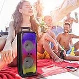 Переносна акустична система SURFACE RX-6258 (6.5"х2) (20 W) (Дротовий мікрофон) (2400mAh) (Пульт), фото 9