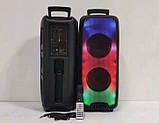 Переносна акустична система SURFACE RX-6258 (6.5"х2) (20 W) (Дротовий мікрофон) (2400mAh) (Пульт), фото 10