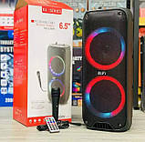 Переносна акустична система SURFACE RX-6268B (6.5"х2) (10 W) (Дротовий мікрофон) (2400mAh) (Пульт), фото 4