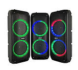 Переносна акустична система SURFACE RX-6268B (6.5"х2) (10 W) (Дротовий мікрофон) (2400mAh) (Пульт), фото 5