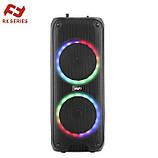 Переносна акустична система SURFACE RX-6268B (6.5"х2) (10 W) (Дротовий мікрофон) (2400mAh) (Пульт), фото 6