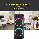Переносна акустична система SURFACE RX-6268B (6.5"х2) (10 W) (Дротовий мікрофон) (2400mAh) (Пульт), фото 8