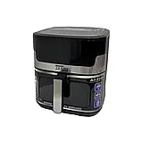 Безмасляна аерофритюрниця Zepline ZP-109 цифрова 3500 Вт 10,5 л. Black, фото 4