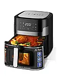 Безмасляна аерофритюрниця Zepline ZP-109 цифрова 3500 Вт 10,5 л. Black, фото 5