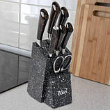 Набір ножів з нержавіючої сталі з підставкою Kitchen knife B12432 (8 предметів), фото 2